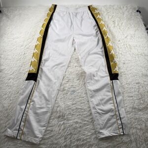 Kappa Sweatpants Men Large Gold Logo Jogger Fit Streetwear Casual Athletic Pants
